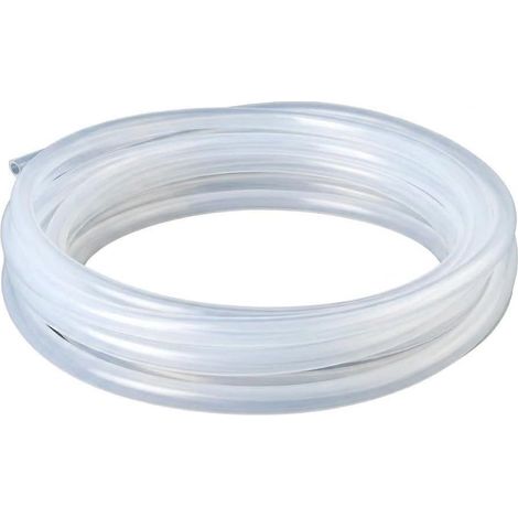 Tuyau en Silicone 5m - Tuyau Flexible de Qualité Alimentaire, 8mm ID x 11mm OD Tube Transparent, Tuyau d'Eau et d'Air Cristallin pour Pompe, Aquarium, Brasserie (1/5)