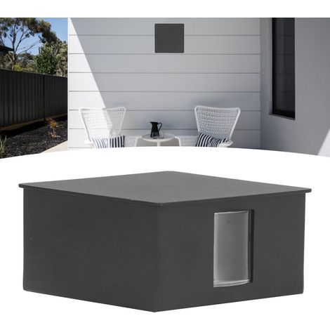 Applique murale carrée à faisceau LED, luminaire linéaire à faisceau, éclairage décoratif intérieur pour KTV, spot de chevet, lampe décorative de chevet pour couloir d'hôtel (coque noire) (1/5)