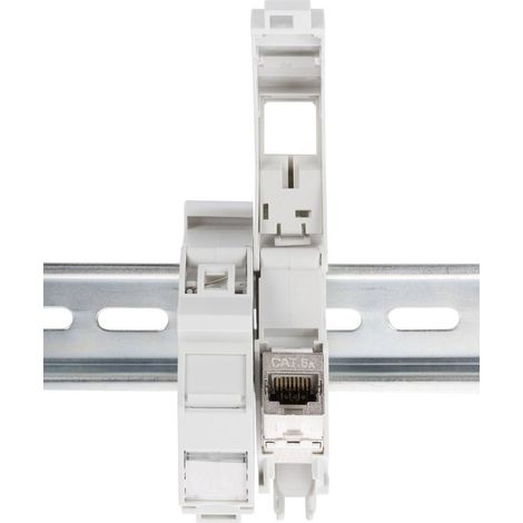 Digitus AN-25187 Adaptateur de profilés chapeau pour module Keystone IP20 profilé W292051 (1/6)
