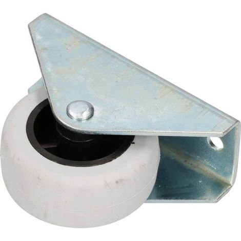 KOTARBAU Roulettes de transport Ø 40 mm Caoutchouc uni Cadre en acier Roulettes pour meubles tous les sols, roulettes pivotantes Caisses à outils (1/5)