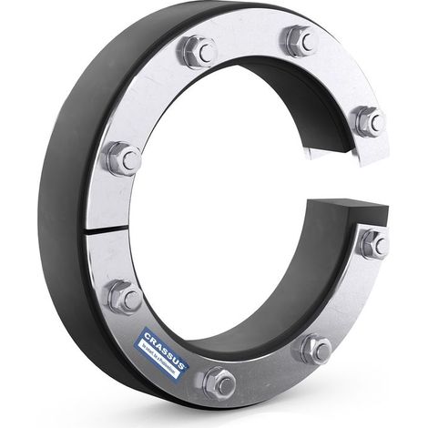 Raccord CR Pressdg. type SD30-T, DN 80, diamètre extérieur 0-55 mm jusqu'à 2,5 bar, joint : 30 mm, EPDM / V2A