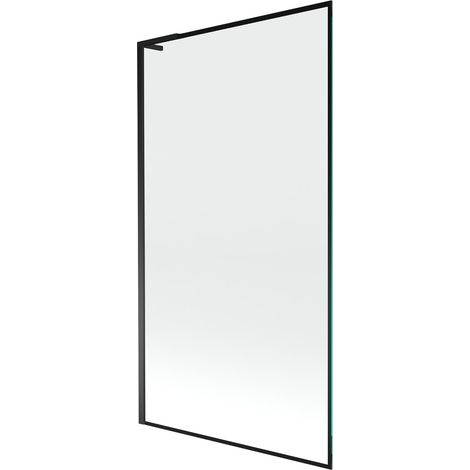 Mexen Next L paratia vasca da bagno con 1 anta 100 x 150 cm, cornice nera, nero - 895-100-000-03-70-70 (1/5)