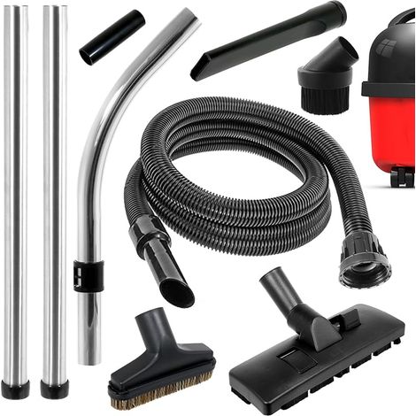 Kit Complet de Tuyau, tiges, Sol et Mini Outils humides et secs de 2,5 m Compatible avec Numatic Henry Hetty Aspirateurs (1/4)
