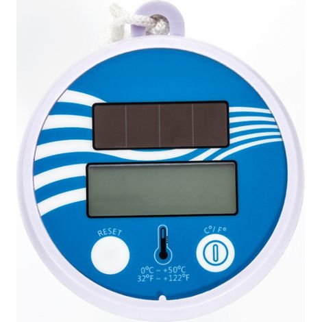 Thermomètre solaire numérique flottant pour piscines, pour mesurer la température de l'eau des piscines, spas, jacuzzis et aquariums-AquaForge (1/5)