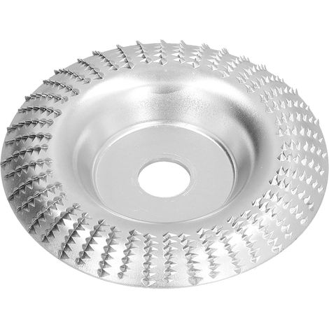 Disque de Sculpture sur Bois, meule en Acier au Carbone pour Le façonnage du ponçage, Disque de façonnage de 10,2 cm pour Meuleuses d'angle pour Le Travail du Bois avec Arbre de 5/8" (1/5)