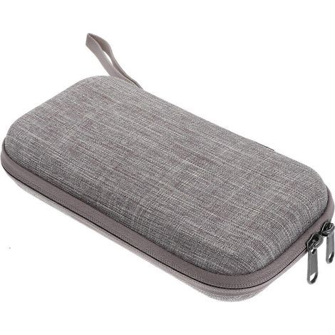 Aufbewahrungstasche für Powerbanks, Schutzhülle für Powerbanks, robustes USB-Kabel und Kopfhörer-Organizer – 22 x 12 x 4 cm – Grau (1/3)