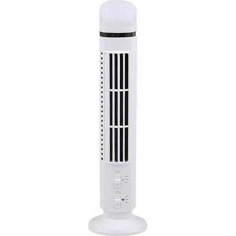 Ventilateur Sur Pied - Oscillant - Sans Pale - Avec Télécommande Et Veilleuse - USB Rechargeable - Pour Chambre À Coucher - 1 Pièce (1/5)
