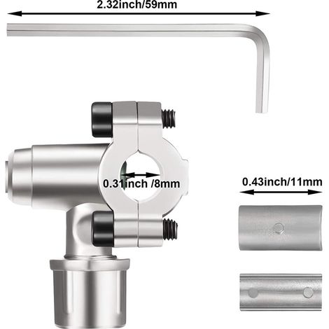 Eosnow 2-teilige Piercing-Wasserhahn-Ventil-Sets, kompatibel mit Rohren mit 1/4, 5/16, 3/8 Zoll Außendurchmesser, Kältemittelaufladung für Auto-Klimaanlagen, nur Anschluss an R12/R22-Anschluss