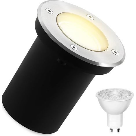 Spot Led Encastrable Exterieur 3W IP67 Spot Encastrable Exterieur Spot Terrasse Exterieur Encastrable etanche Spot Exterieur Encastrable Pour Jardin Chemin Parc Cour 230v 3000k Blanc Chaud (1/5)