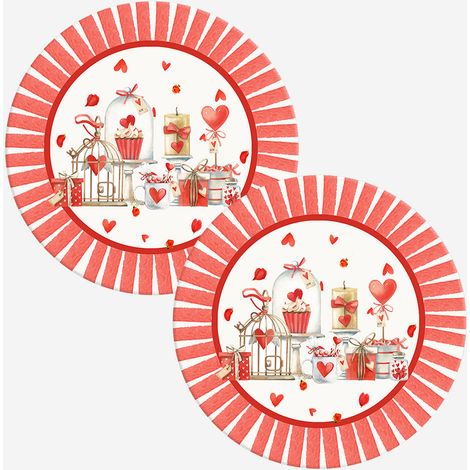 Set 2 sottopiatti rivestiti idrorepellenti Secret Love (1/2)