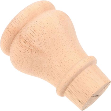 Ensemble de 3 pieds de canapé en bois, couleur kaki, pieds robustes. (1/5)