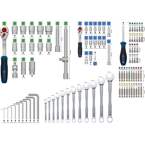 Bosch PRO Hand Tool - Mixed Set Hand Tool Mixed Set, 134 pcs 1600A03AL1 (1/5)