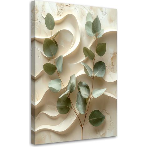 Quadro su tela, foglie - 70x100 (1/2)