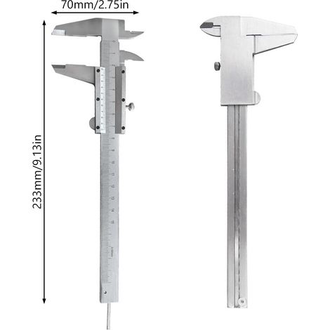 Ncheli Pied à Coulisse De Haute PréCision,Digital Outil Vernier,Pied à Coulisse NuméRique De RéGlage Fin, Outil MicromèTre Vernier,Vernier à Pied En MéTal En Acier Au Carbone,Pour Mesurer 0-150 Mm (1/4)