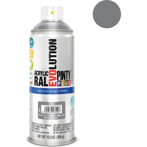 Pintura en aerosol Pintyplus Evolution a base de agua 520cc Ral 7012 Gris Basalto (1/3)