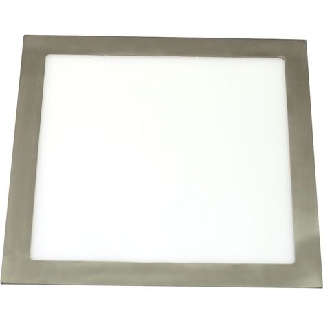 Jandei - Downlight LED 18W 6000K carré encastrable finition acier Cadre en acier (1/4)