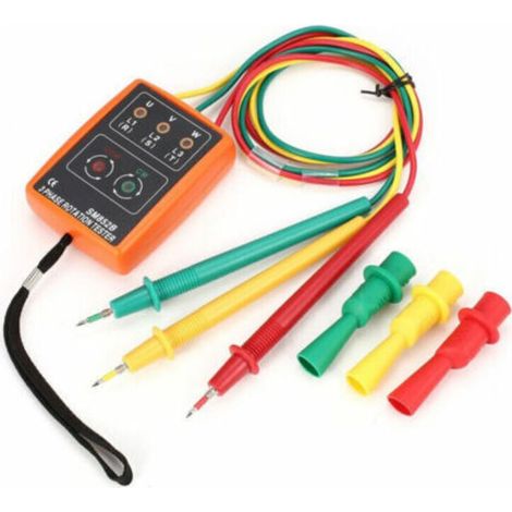 Sm852B 3-Phase Rotation Testeur Numerique Indicateur De Phase De Detecteur Led Buzzer Phase Compteur Sequence,de (1/5)