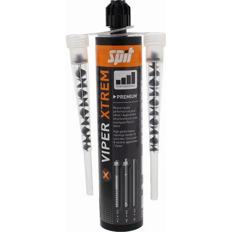 Spit – Cartouche de scellement chimique 410 ml – Support béton fissuré et non fissuré – Environnements secs et humides – 60189
