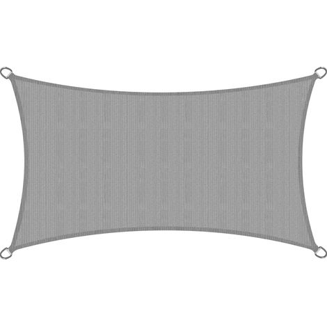 Sol Royal Voile d'ombrage SolVision polyéthylène (PEHD) avec stabilisant anti-UV Gris, 400x200 cm