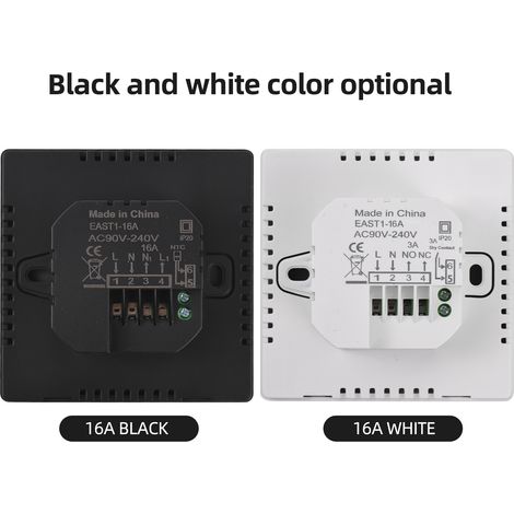 Eosnow Thermostat intelligent pour la maison, Programmable hebdomadaire, numérique, mode manuel/automatique, affichage LCD, contrôleur de température, chauffage électrique intelligent