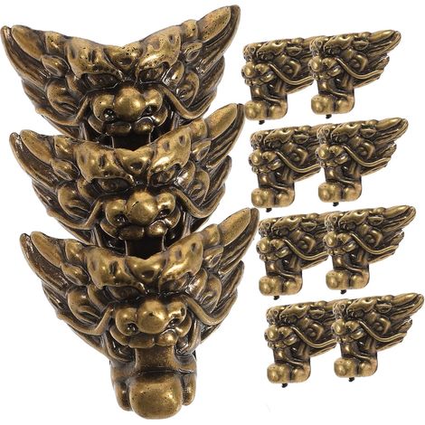 12 protège-coins décoratifs, bois/plastique, motif lionceau (1/5)