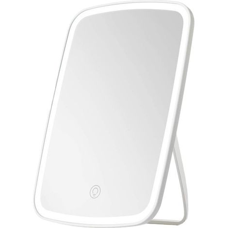 1 Miroir de maquillage, luminosité LED réglable, interrupteur tactile, angle ajustable, portable et rechargeable USB (1/5)