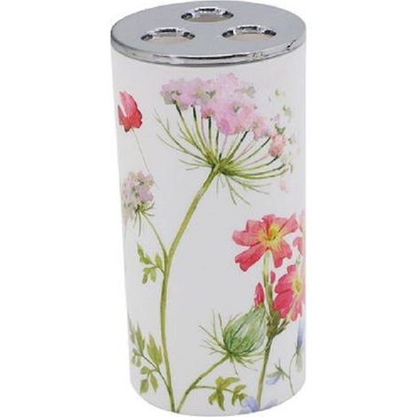 Trade Shop - BICCHIERE PORTASPAZOLINO 3 BIANCO FOR PLASTIC ACCESSORIEN BAGNO FIORI 69924 - (1/2)