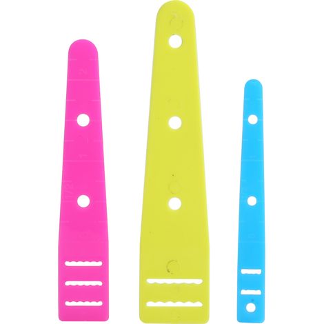 3 Pièces Aiguilles à Lacer Plastique Multicolores Outil de Tirage Plat pour Accessoires de Couture DIY (1/5)
