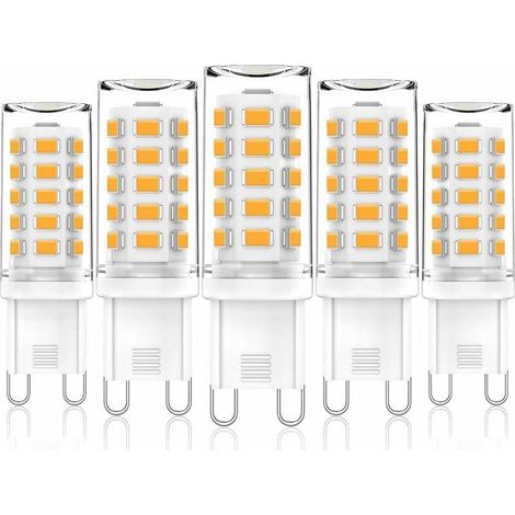 Lampadina a perline G9 bianco caldo 220v lampadina a mais G9-33 perline-3W luce bianca calda 3000K 5 pezzi (1/5)