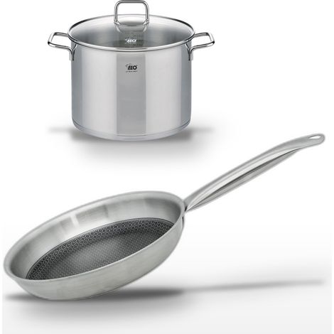 Lot Poêle 24cm et Faitout 26cm Elo Relief Solution (1/5)