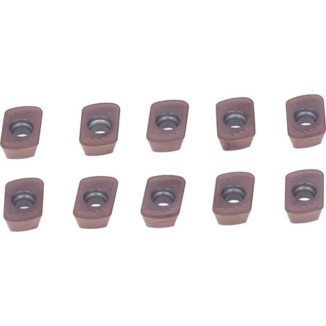 10 Plaquettes Carbure Réversibles Revêtues Tournage Fraisage Outil CNC Coupant pour Acier Lot (1/5)