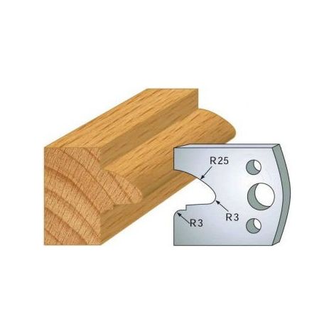 Leman - Jeu de 2 fers profilés acier Ht.40 mm N°078