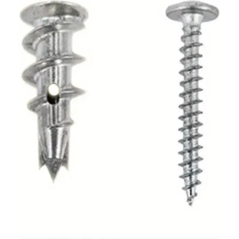 50 pieces of self-drilling metal wall plugs with screws. For fixing in concrete, bricks, plasterboard, etc. (1/4)