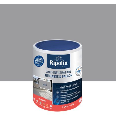 Ripolin – Revêtement imperméabilisant 0,75L – Anti-infiltration pour terrasses et balcons – Résistant aux intempéries et UV – Application facile (1/5)