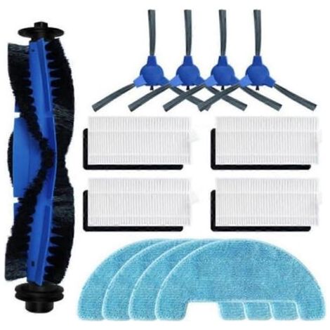 Kit d'accessoires de rechange pour aspirateur robot Coredy R550 R600 R650 R750 : brosse latérale principale, filtres HEPA, lingettes de nettoyage. (1/5)