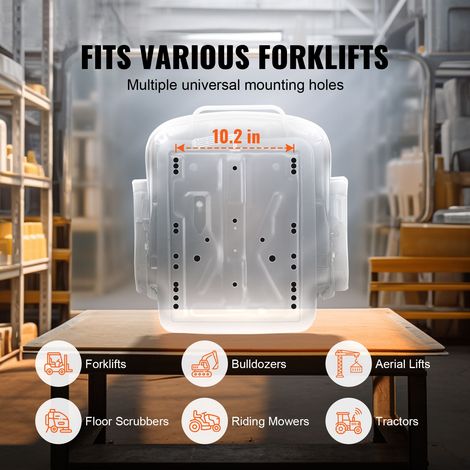 Siège tracteur suspendu universel, siège chariot élévateur repliable dossier inclinable, microswitch sécurité, ceinture, accoudoirs, amortissement 3 niveaux pour tracteur chargeuse pelle (1/5)