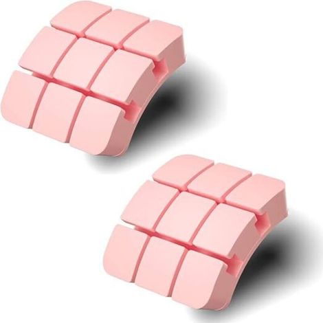Lot de 2 supports de câbles en silicone auto-adhésifs pour câbles de charge, cordons d'alimentation, câbles USB, câbles TV, câbles de souris, pour la (1/4)