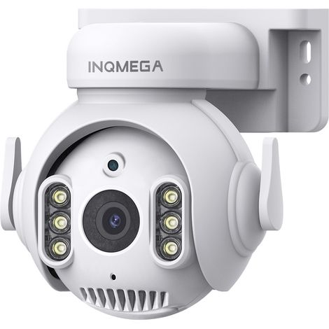 Caméra de Surveillance Extérieure 5MP WiFi/Ethernet Tuya Smart Life, Vision Nocturne Couleur et Infrarouge 20 m, PTZ 360°/90°, Suivi Automatique, Audio Bidirectionnel,Zoom Numérique 4x, IP66, Compatib (1/5)