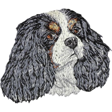 Cavalier King Charles Spaniel - toppa a forma di cane, toppa ricamata, decorazione unica per zaino di Art-Dog (1/3)