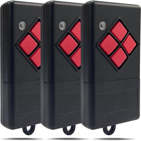 Beiyong Lot de 3 télécommandes compatibles avec porte de garage Dickert MAHS27-04, MAHS27-01, AHS27-02 Télécommande pour ouvre-porte de garage Beiyong 1 télécommande