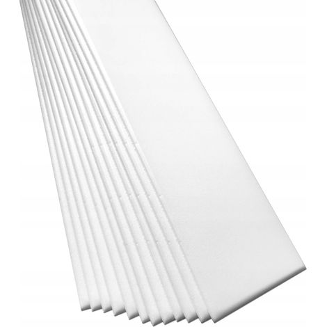 Verdico Panneaux muraux et de plafond effet bois blanc, 100 × 16,7 cm – dalles décoratives légères en polystyrène, isolation thermique et acoustique, 1 pièces