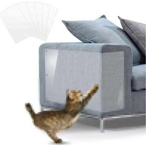 Lot de 10 protections de meubles anti-rayures pour chat, protection de canapé, protection anti-rayures pour chat, transparentes, 43 x 30 cm (1/4)
