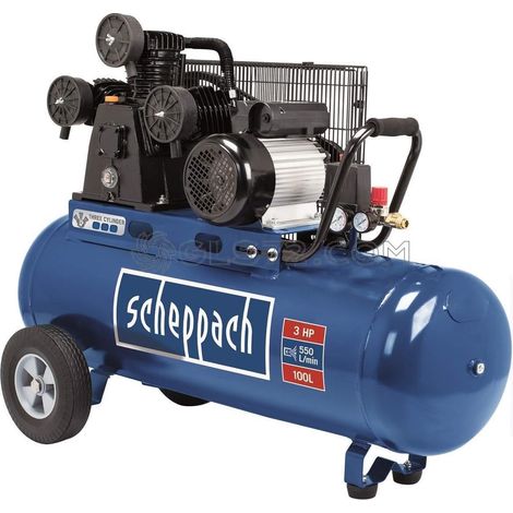 COMPRESOR DE AIRE 100 LITROS 3 HP 2200W 3 CILINDROS SCHEPPACH HC550TC 230V