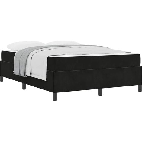 Maison Exclusive - Struttura del letto con materasso Nero 140 x 200 cm Tessuto