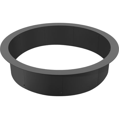 Mophorn Fire Pit Ring, 44-Inch Outer/39-Inch Inner Diameter, 10inch Height 2.5mm Thick Fire Pit Insert, Heavy Duty Carbon Steel Liner DIY Campfire Ring above or In-Ground, for Outdoor Camping, Bonfire (1/5)