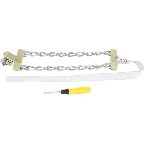 165 - 195 mm Pneu antidérapant chaîne acier neige boue sécurité auto ceinture pneumatique pour voiture camion SUV (1/5)