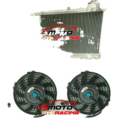 Radiador de aluminio, tamaño del núcleo 27-1/16 13-3/8 1 pulgada, compatibilidad con Subaru Forester H4 2.5L 1999-2002 y Subaru Impreza H4 2.2L 1999-2001, diámetro de entrada/salida 1-9/16 pulgadas. (1/5)