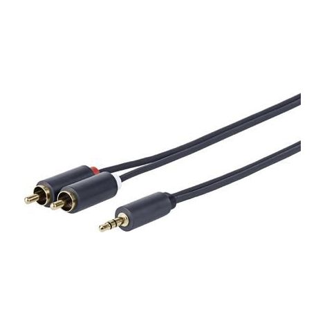 Vivolink PROMJRCA5 cable de audio 5 m 3,5mm 2 x RCA Negro