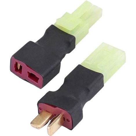 Connettore a T per connettore Tamiya, mini adattatore a bassa resistenza e alta tenacità, elevata capacità di corrente, caricabatterie per batterie Lipo RC (1/5)