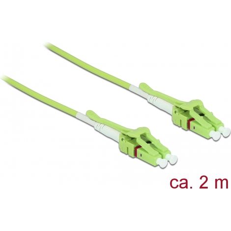 Delock Cable de fibra Ã³ptica LC  LC multimodo OM5 Uniboot 2 m